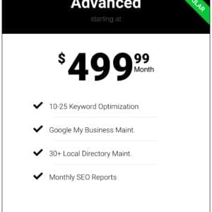 Advanced Small Biz Local SEO Package